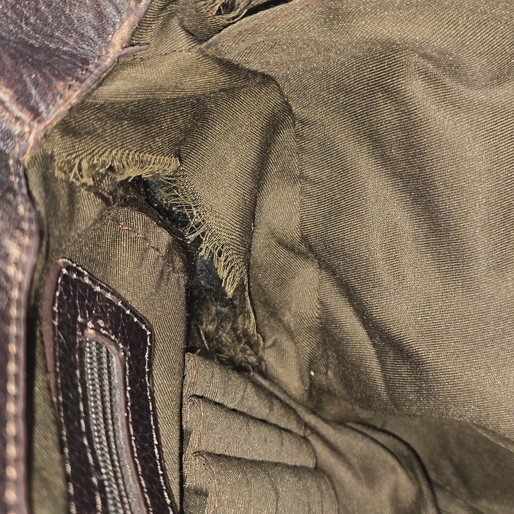 Kenneth Cole Brown Leather Messenger Bag - Picture 8 of 13